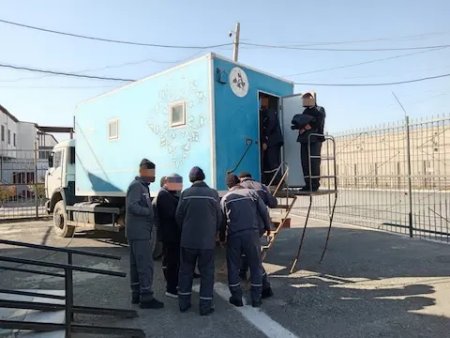 Жазасын өтеушілер медициналық тексерістен өтті